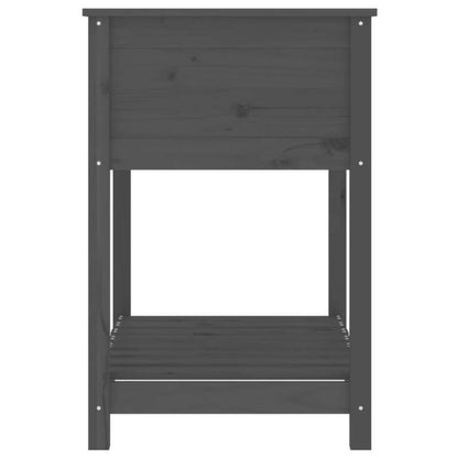 Plantenbak – Bloembak – Tuinbak – Moestuinbak – Kweekbak – Massief Grenenhouten – Weerbestendig – 82,5x54x81 cm – Met Opbergrek