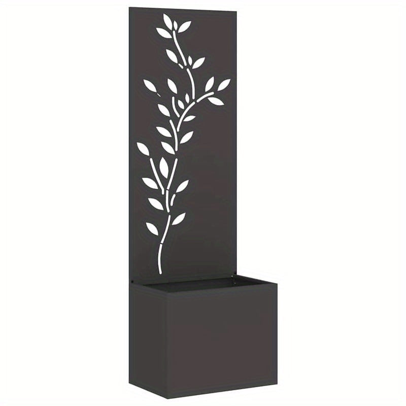 Plantenbak – Bloembak – Plantenpaneel – Tuinbak – Kruidenbak – Zwart Koudgewalst Staal – 50x140 cm Weerbestendig & Stevig