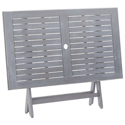 Vidaxl 5/7X Solid Acacia Wooden Garden Set Grey Terrace Set With/Without Armrest