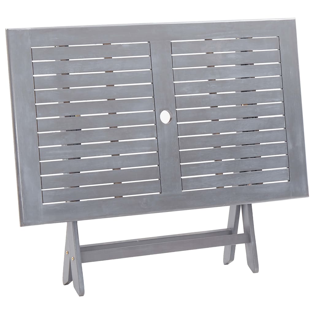 Vidaxl 5/7X Solid Acacia Wooden Garden Set Grey Terrace Set With/Without Armrest