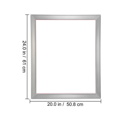 Zeefdrukraam – Zeefdrukframe – Zeefdrukset – Zeefdrukkit – Zeefdrukframes – Aluminiumframe – 110 Mesh Nylon – 50,8 x 61 cm – 6 Stuks