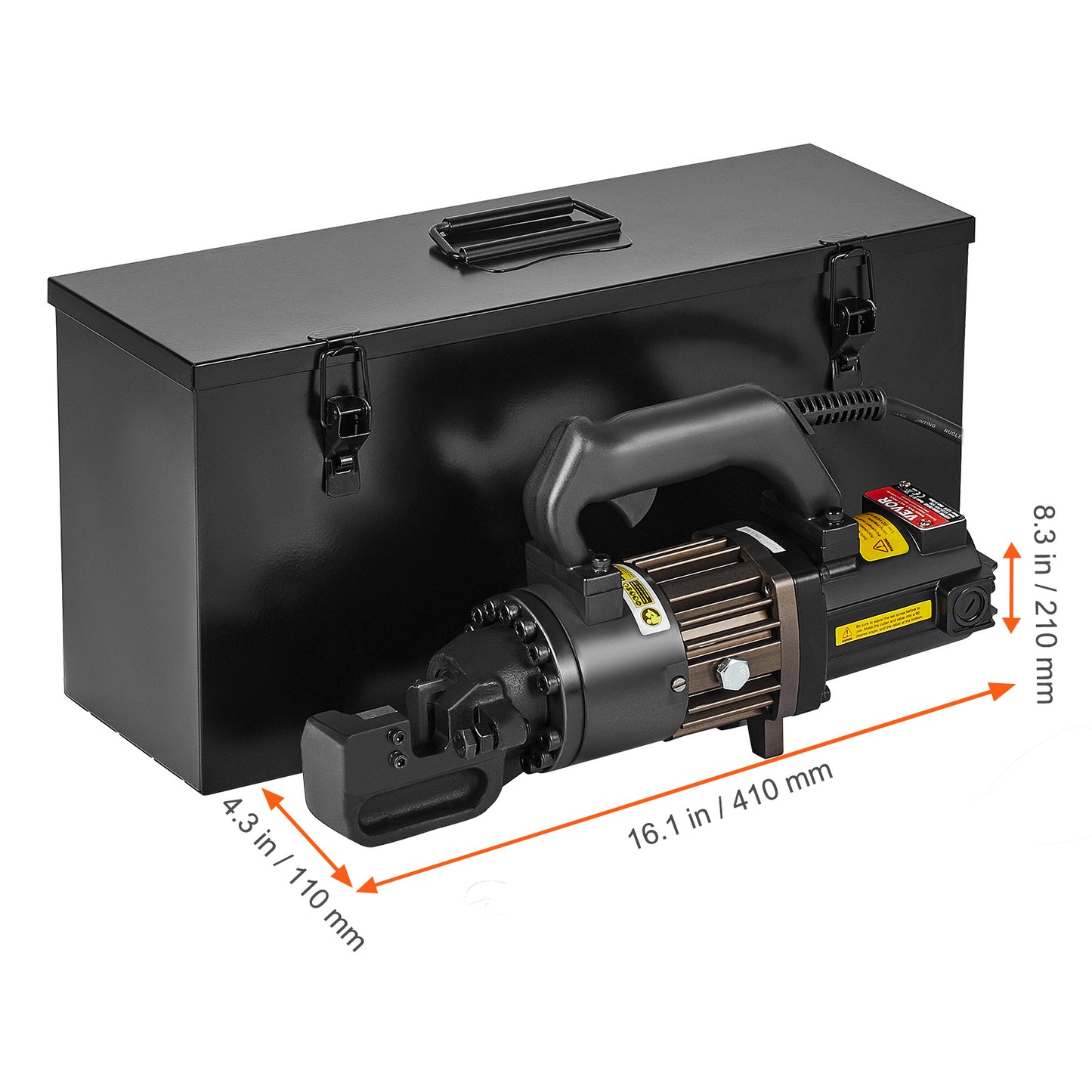Elektrische Betonstaalsnijder – Hydraulische Staalknipper – Rebar Cutter – Staalknipper – Betonstaal Knipmachine – 1000W Motor – Aluminium Behuizing – Zwart
