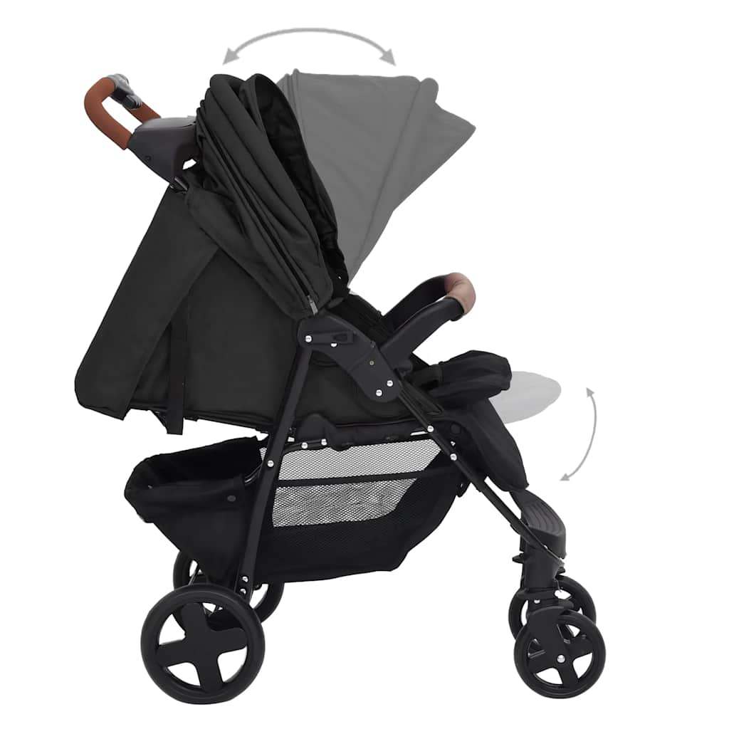 Buggy – Kinderwagen – Wandelwagen – Plooibuggy – Reisbuggy – Stalen Frame – Verstelbare Rugleuning