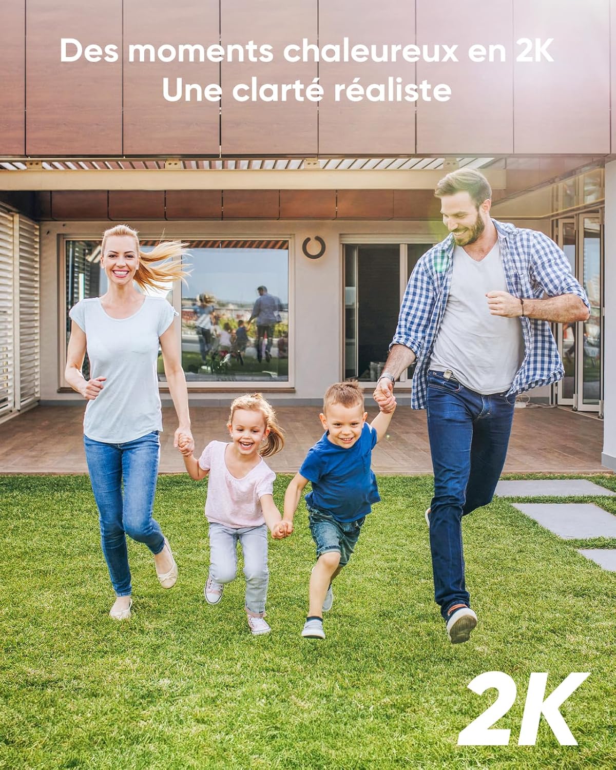 SANNCE PoE Bewakingscameraset, 5MP, 8CH NVR + 4 x 3 MP, waterdicht, camera zonder harde schijf, met Smart IR-leds, bewegingsdetectie, app-alarm, nachtzicht tot 20 meter