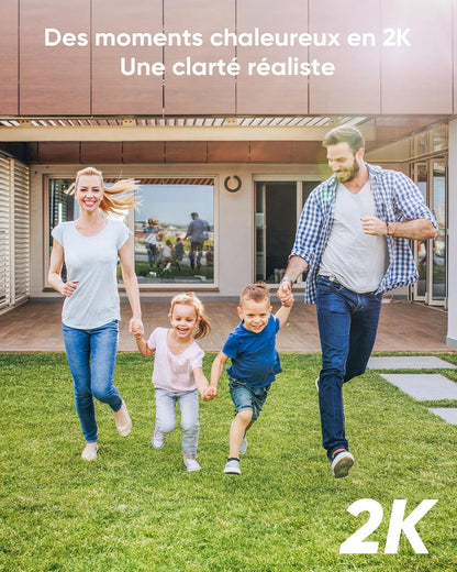 SANNCE PoE Bewakingscameraset, 5MP, 8CH NVR + 4 x 3 MP, waterdicht, camera zonder harde schijf, met Smart IR-leds, bewegingsdetectie, app-alarm, nachtzicht tot 20 meter