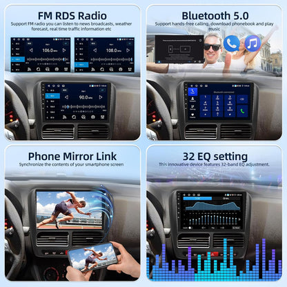 [4G+64G] Android Car Radio for Fiat Doblo 2010-2015/Opel Combo 2011-2018 with Wireless Carplay & Android Auto, 9 inch IPS Touch Screen Car Stereo with GPS, WiFi, 32EQ, Bluetooth 5.0, FM/RDS Radio
