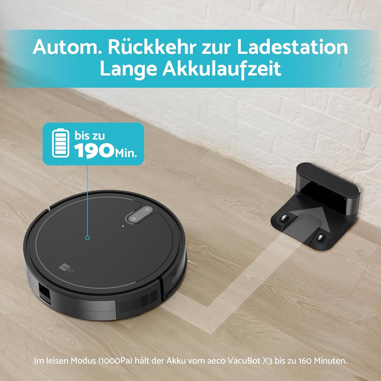 Robotstofzuiger – Stofzuigrobot – Automatische Stofzuiger – Robotreiniger – Robotvacuum – 5000 Pa Zuigkracht – 160 Min Batterijduur