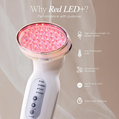 Roodlichttherapie-Wand – Roodlichtapparaat – LED Lichttherapie Apparaat – Gezichtsapparaat – Anti-Aging Beautytool – 2 Lichtstanden – 10 Min Timer