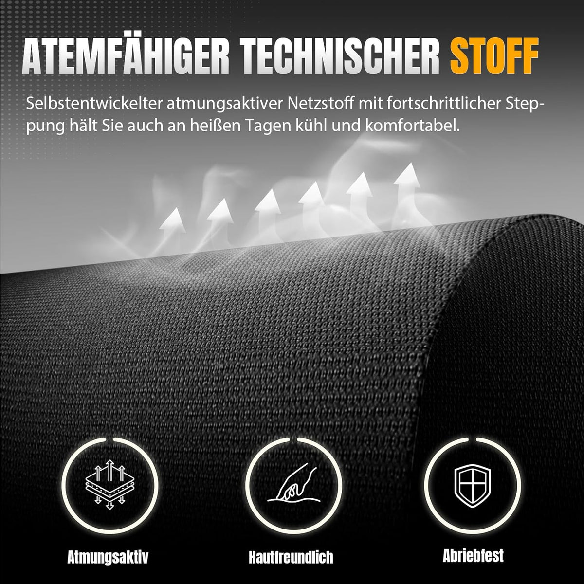 GTPLAYER Gaming Chair, Gamer Chair, Breathable Office Chair Made of High Quality Fabric, Ergonomic PC Chair, Adjustable and Swivel Office Chair with Footrest, Black - QUORE