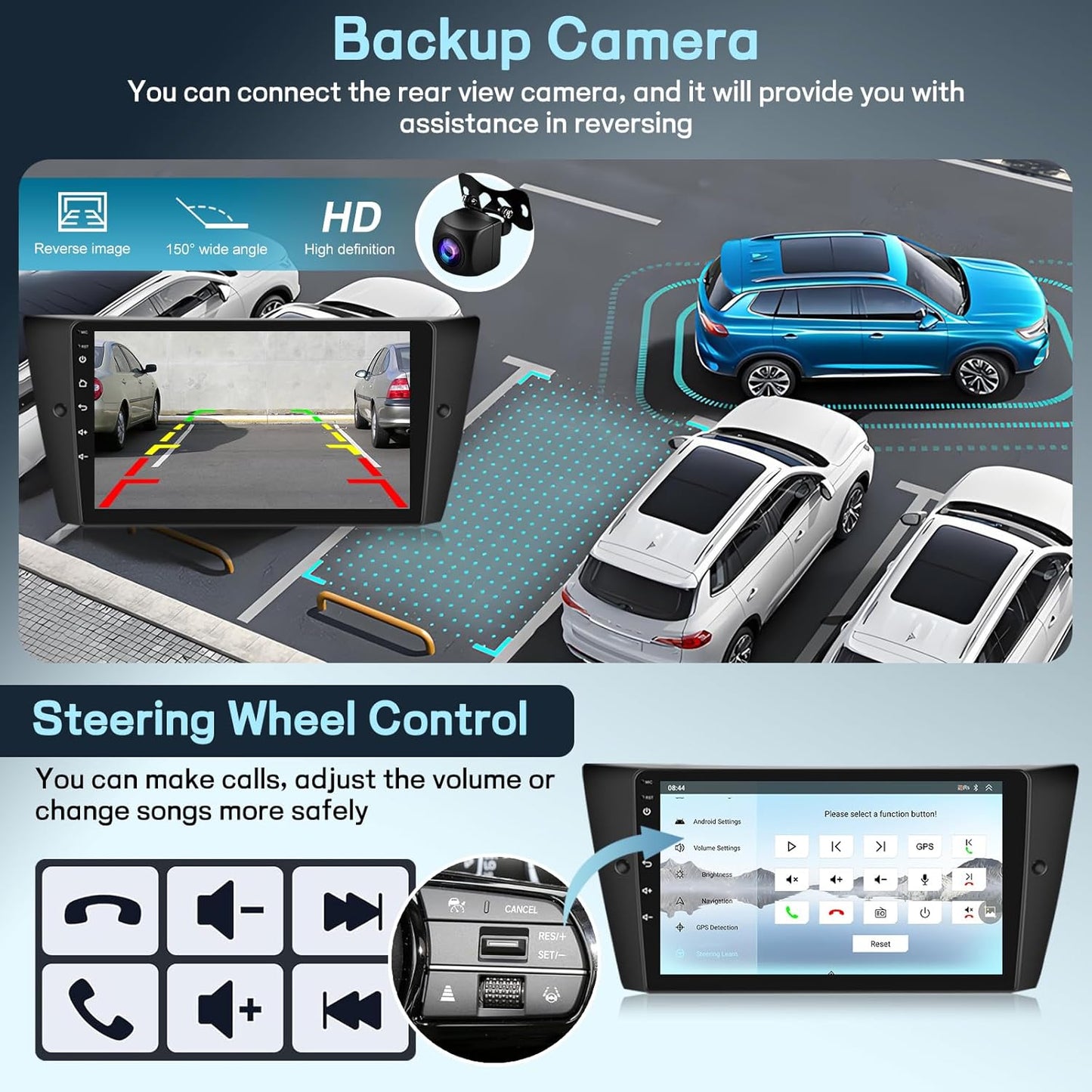 Android Autoradio – Multimedia Systeem – Navigatie Unit – Touchscreen Radio – 9 Inch – 8-Core Qualcomm Processor – Draadloze CarPlay & Android Auto
