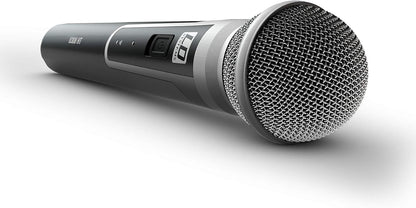 Draadloze Handmicrofoon – Handzender – Dynamische Microfoon – Zangmicrofoon – Spreekmicrofoon – 823-832 MHz + 863-865 MHz – 12 Kanalen – Meer Dan 10 Uur Gebruiksduur