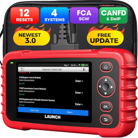 OBD2 Diagnoseapparaat – Auto Scanner – Foutcode Lezer – Diagnosetool – Autodiagnose – 4 Systemen in 1 – 12 Onderhoudsfuncties