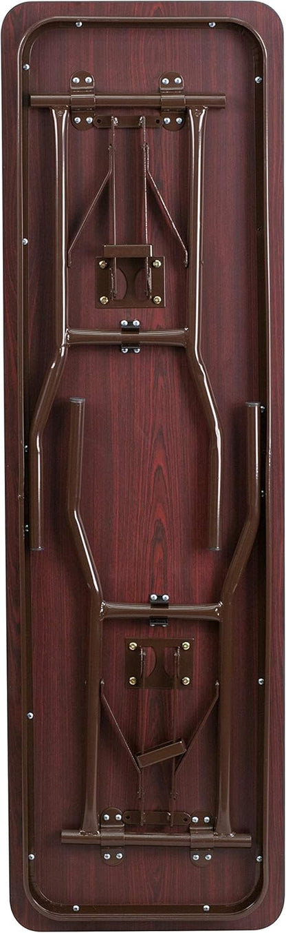 Flash Meubels 18'' x 60'' Rechthoekige Hoge Druk Mahonie Laminaat Vouwen Training Tafel