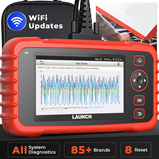 OBD2 Diagnoseapparaat – Auto Scanner – Foutcode Lezer – Systeemtester – Autodiagnose Tool – Volledige Systeemdiagnose – 8 Service-Functies – Automatische VIN-Detectie – Levenslange Updates