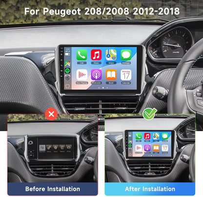 Autoradio – CarPlay Radio – Auto Multimedia – Android Auto Stereo – 10,1 Inch Touchscreen – 8-Core Processor – 6GB RAM + 128GB Opslag – Bluetooth – Achteruitrijcamera – GPS Navigatie