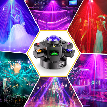 150W Mini Moving Head Light – LED Moving Head – DJ Licht – Partyverlichting – Discobol Licht – 6 RGBW LEDs – Draaibare Kop 540° Horizontaal & 180° Verticaal