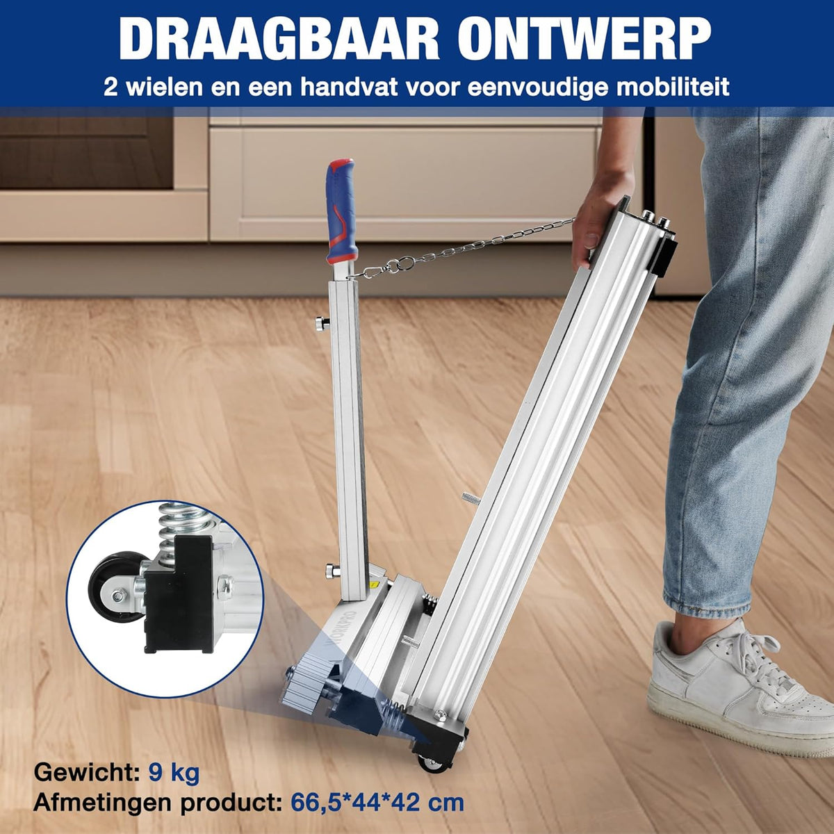 Laminaatvloersnijder – Laminaatsnijder – Vloersnijder – Parketsnijder – Vinylsnijder – 340 Mm Snijbreedte – Verstelbare Snijhoeken 0°/22,5°/30°/45°