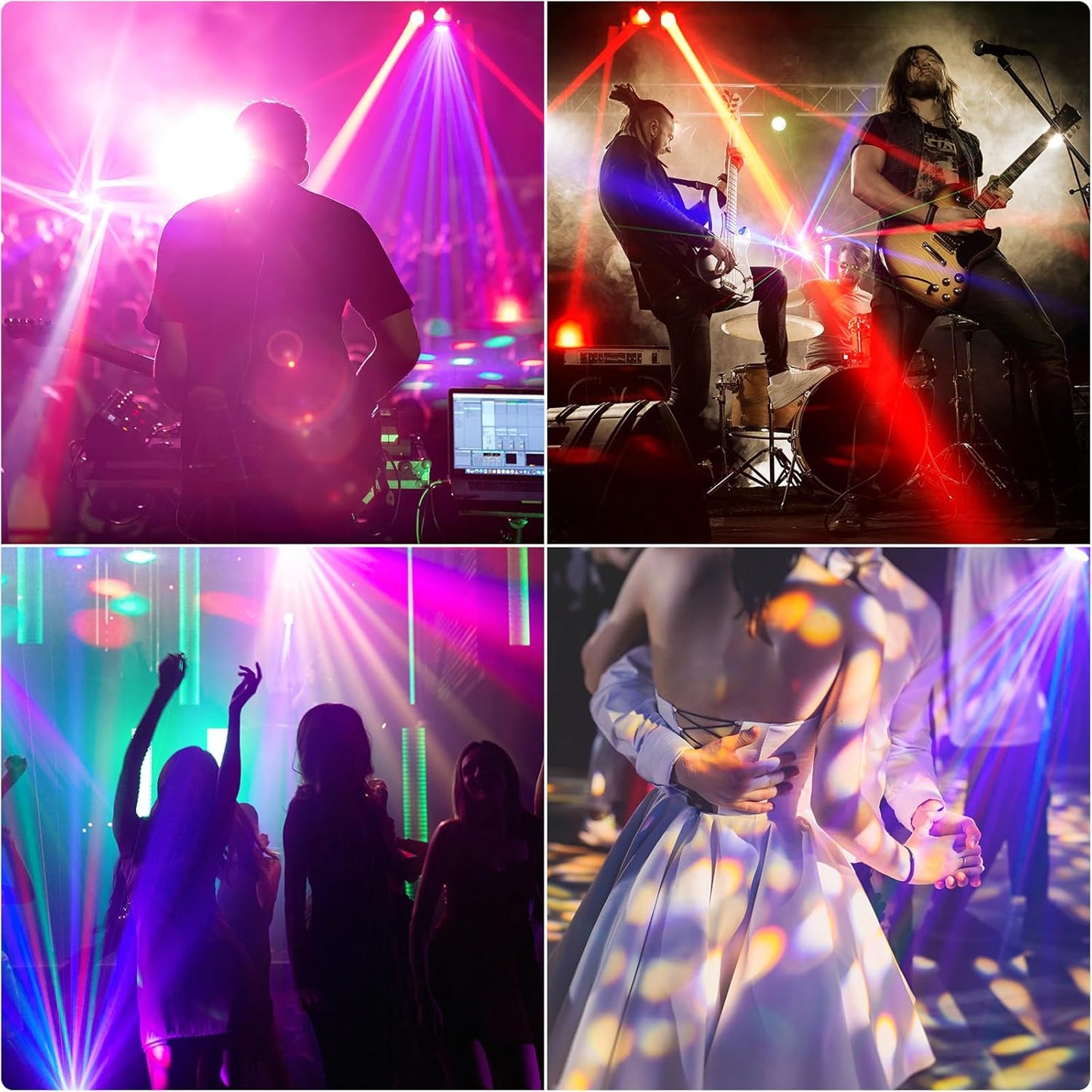 100W Moving Head LED – Discoverlichting – Partylicht – DJ Spot – LED Floodlight – RGBW Kleuren – 540° Rotatie – Meeslepende Bewegingslichten