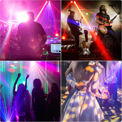 100 W Moving Head LED disco licht schijnwerper RGBW partylicht LED-spot met 4 lichtarmen voor DJ Bar Verjaardag Disco Bruiloft Party Kelder Podiumlicht