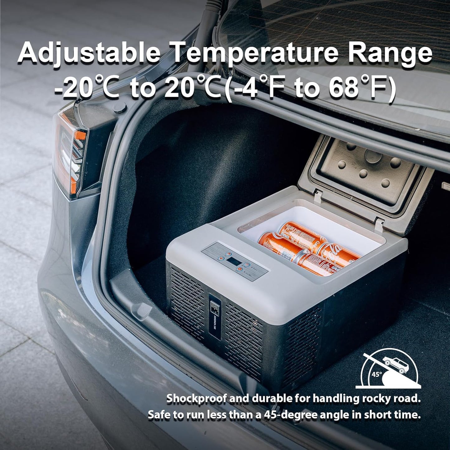 Alpicool C9PT Koelbox, 9 liter, 12 V, mini-koelkast, elektrische compressor, auto, koelkast, camping, vriesbox, klein, draagbaar, voor in de auto (zwart)