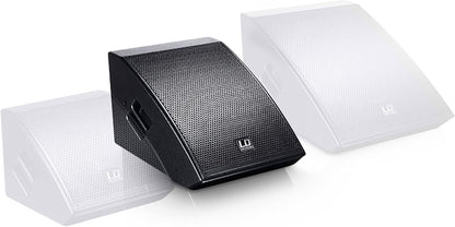 Actieve stage monitor 10 inch – Podiummonitor – Vloermonitor – Monitor speaker – Monitor luidspreker – Coaxiale speaker met 1 inch compressiedriver – 150 W RMS, 121 dB