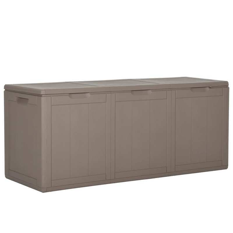 Opbergbox – Opbergdoos – Opbergkast – Tuinbox – 270 Liter – Weerbestendig Polypropyleen Rattan Design