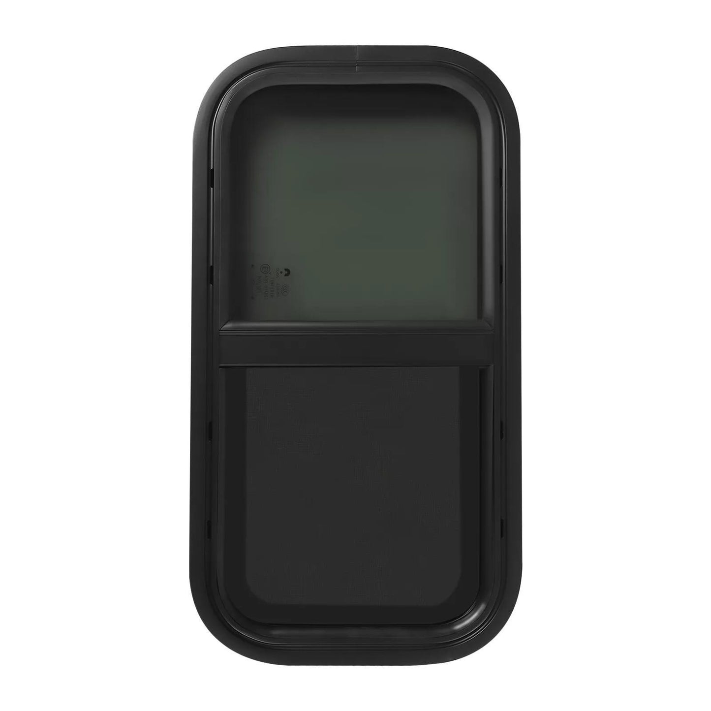 Zijraam Caravan – Camper Raam – Wohnmobil Fenster – Insectenscherm Ramen – Buitenraam Zwart – 70x40 cm – Gehard Glas & Aluminium Frame