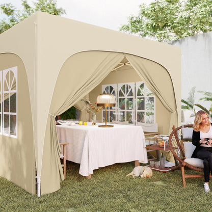 Paviljoen – Tuinpaviljoen – Partytent – Gazebo – Overkapping – 3x3 meter – UPF 50+ UV-Bescherming – Waterafstotend en Opvouwbaar