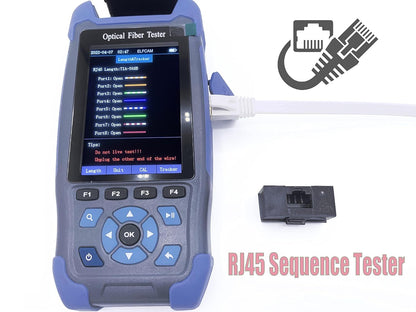 Elfcam® - OTDR voor FTTH, 24dB/22dB 1310nm/1550nm, draagbare 4-in-1 OTDR + VFL+ OPM + OLS, OTDR glasvezeltester/optische domein reflectometer, tot 60 km (ELF-3800)
