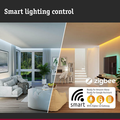 Paulmann 94842 LED-buitenwandarmatuur Smart Home Zigbee Azalena bewegingsmelder IP44 250x97 mm Tunable Warm 8,5 W 700 lm antraciet buitenverlichting