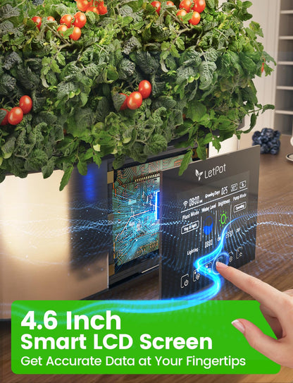 Hydroponisch Kweeksysteem – Hydrocultuursysteem – Kweekset – Indoor Kweekbak – Kruidenkweeksysteem – 21 Kweekpods – Automatische Irrigatie Via App & Wifi – 36W Full-Spectrum LED & 7,5L Watertank