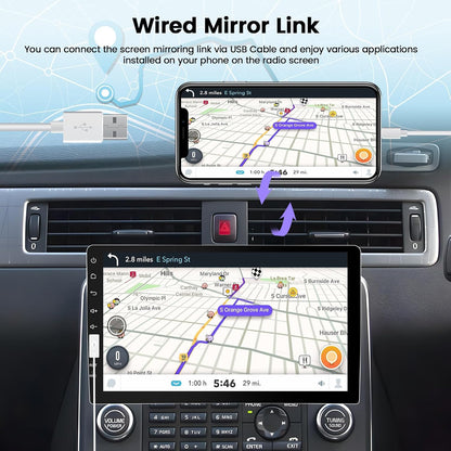 Hikity Autoradio 1 Din mit Apple Carplay Android Auto Auto Radio Touch Display mit 9 Zoll Bildschirm Mirror Link FM USB SWC Autotadio Bluetooth mit Rückfahrkamera
