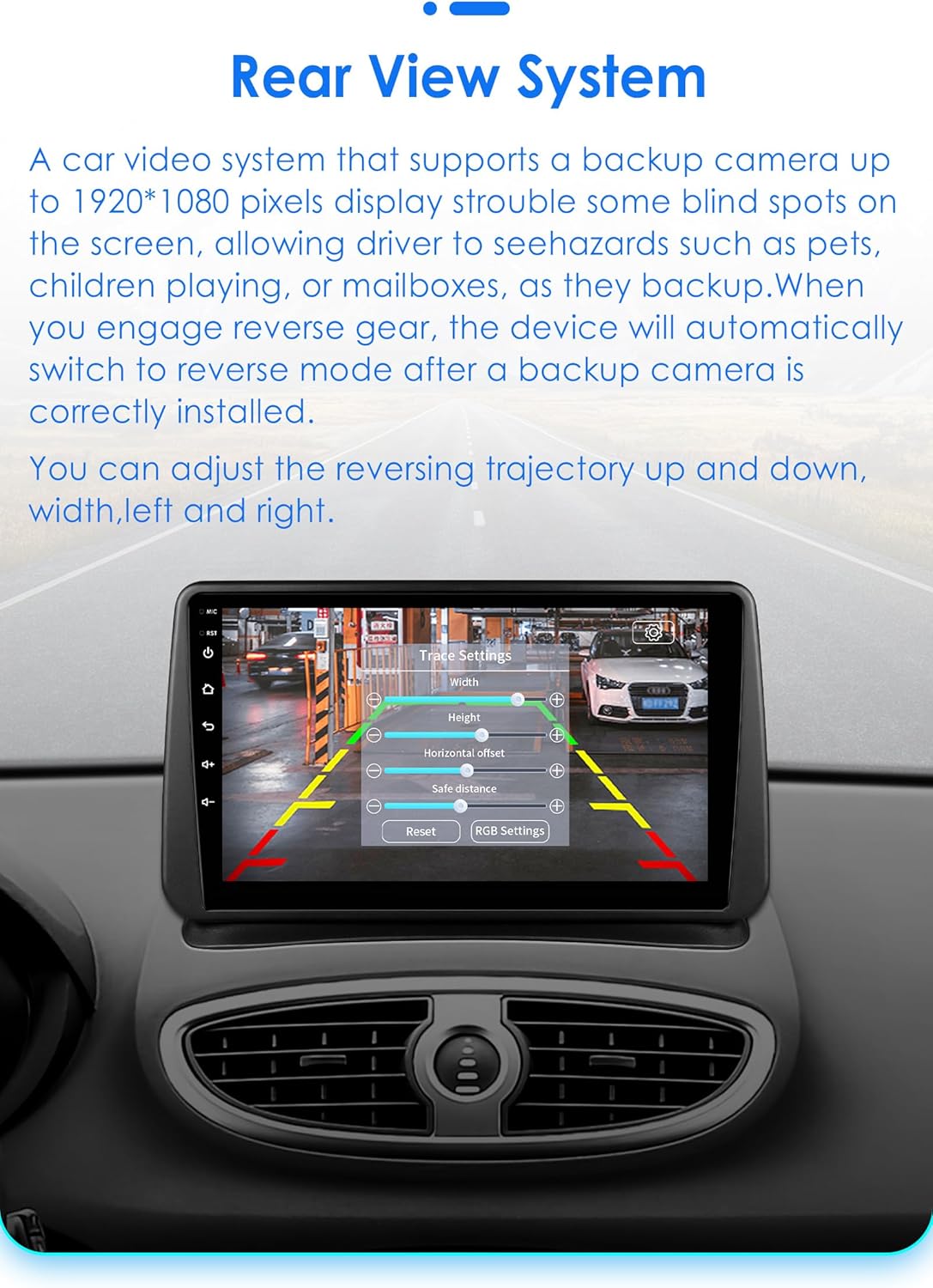 Hizpo Android 13 autoradio voor Renault Clio 3 2005-2014, 8-Core 4G + 32G GPS navigatie 9 inch QLED touchscreen met CarPlay Android Car Bluetooth WiFi 4G LTE DSP spiegel Link FM/AM