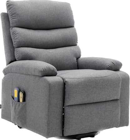 ASTAN HOGAR Ceci AH-AR10520GR, relaxstoel met zelfhulpfunctie (Levanta personen), elektrisch liggen, massage en thermotherapie