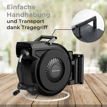 Slanghaspel – Tuinslanghaspel – Tuinslanghouder – Tuinspuit – Slangrol – 38+2 Meter Lengte – 180° Draaibaar Met Automatisch Oprolsysteem