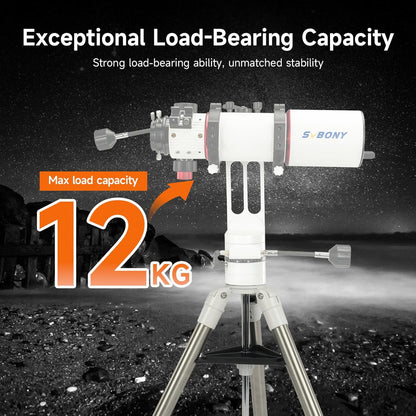 Svbony SV225T Astronomical Telescope Tripod, Extendable Aluminum Tripod, Portable Telescope Accessories, Compatible with SV225 Series Alt-Azimuth Mounts, Ideal for Astronomical - QUORE