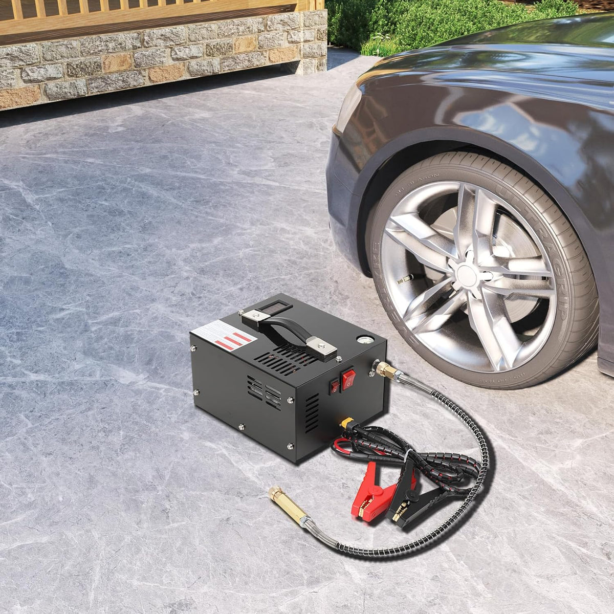 PCP Hogedrukluchtcompressor – Draagbare Compressor – Luchtpomp – Airsoft Compressor – Paintball Compressor – Compact & Krachtig – Max. 30 MPa Druk