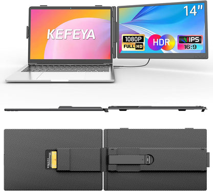 Laptopschermverlenging – Schermvergroter – Laptop Extensie – Monitor Uitbreiding – USB Schermuitbreiding – 14 Inch – Lichtgewicht 0,88 KG