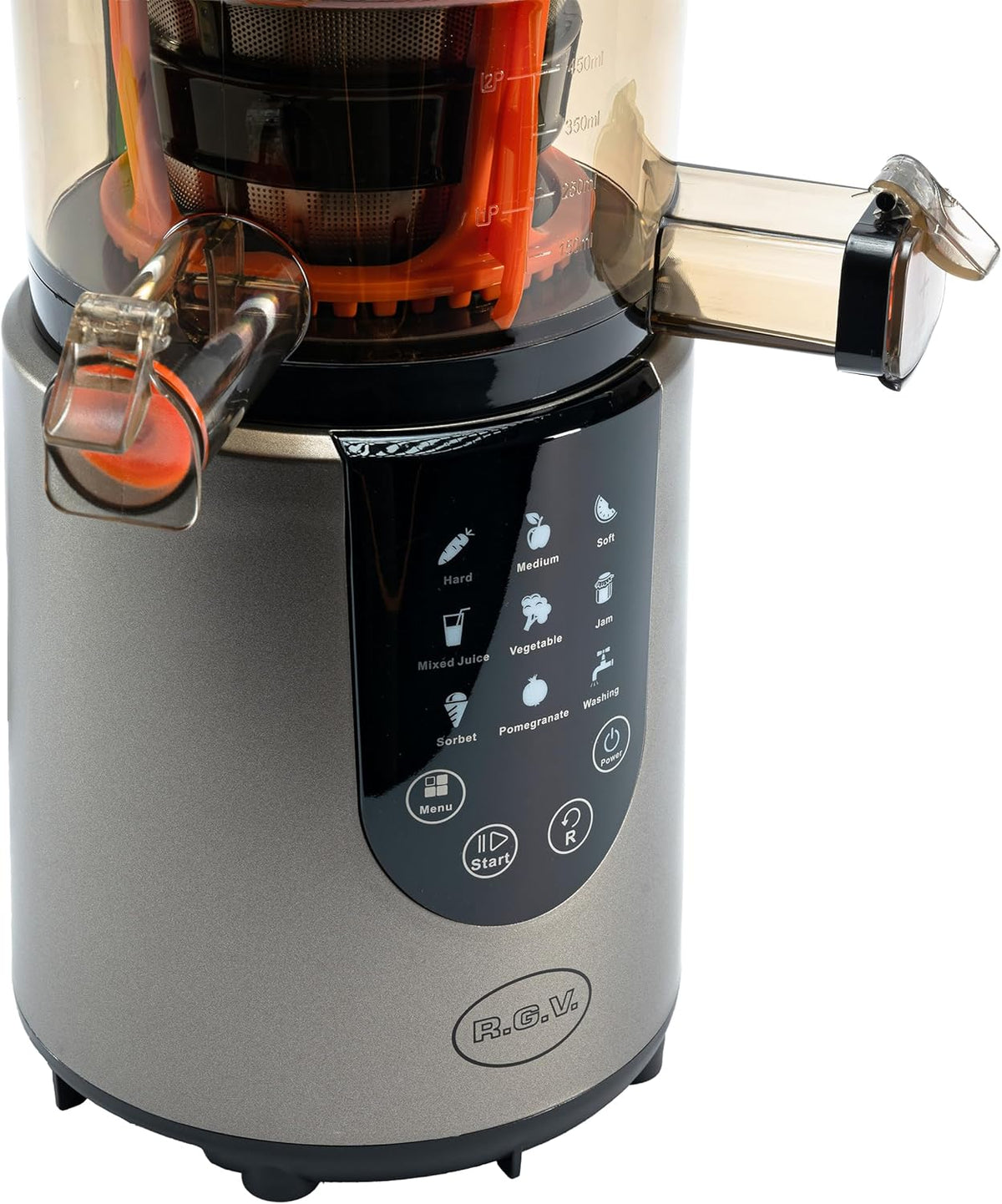 Sapcentrifuge – Slowjuicer – Sapmaker – Fruitpers – Juicer – Zilverkleurig – Digitaal Touchscreen – 3 Snelheden 45/50/55 TPM