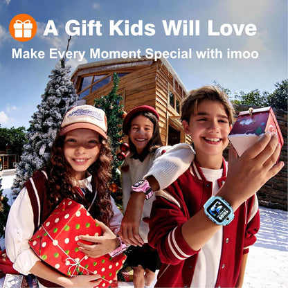 imoo Z3 kinderhorloge met GPS tracker, videobellen, schoolmodus, SOS en IPX8 waterdicht. Inclusief simkaart en WiFi. Perfecte smartwatch voor kinderen. (Roze)