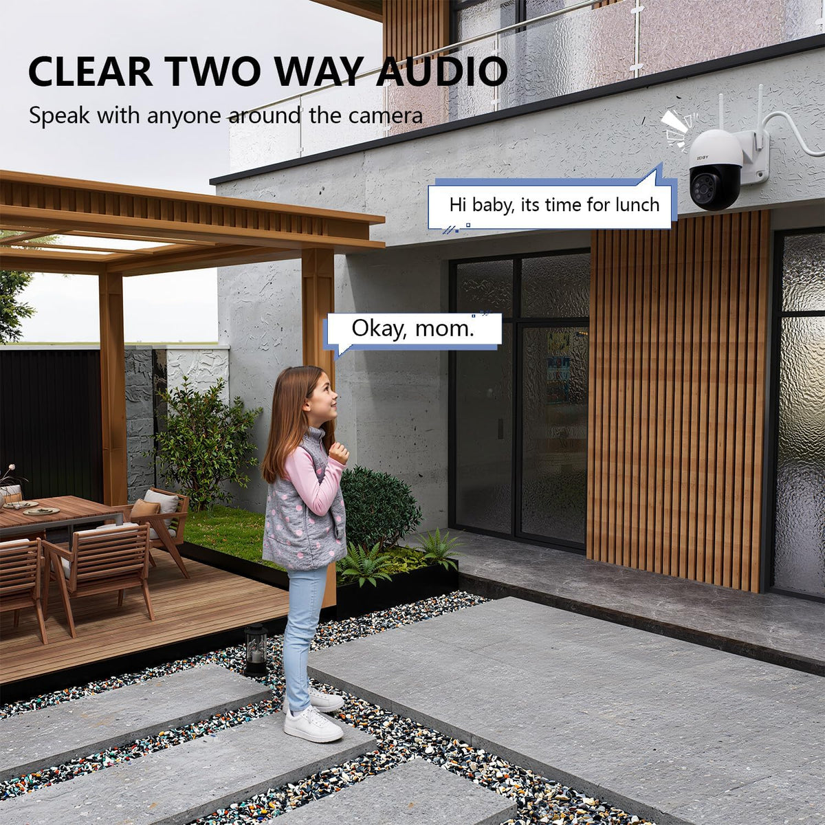 5MP Bewakingscamera Systeem Buiten – Wifi Camera – Draadloos Bewakingssysteem – CCTV Beveiliging – Outdoor Camera Set – 320° Draaibaar Panorama – 1TB Lokale Opslag