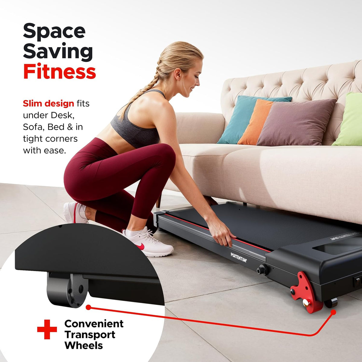 Loopband – Elektrische Loopband – Wandelband – Fitness Loopband – Opvouwbare Loopband – Inklapbaar Ontwerp – 3 Hellingsniveaus – Stille 2,5 pk Motor – FTMS Multi-App-Connectiviteit – Geschikt Tot 136 kg