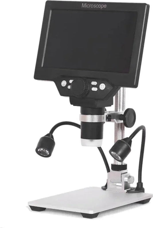 Digitale Microscoop 7-Inch LCD G1200 – Continue Zoom 1-1200x – Verstelbare Hoek – Echte Kleurweergave – Veelzijdig Gebruik – Hoge Resolutie
