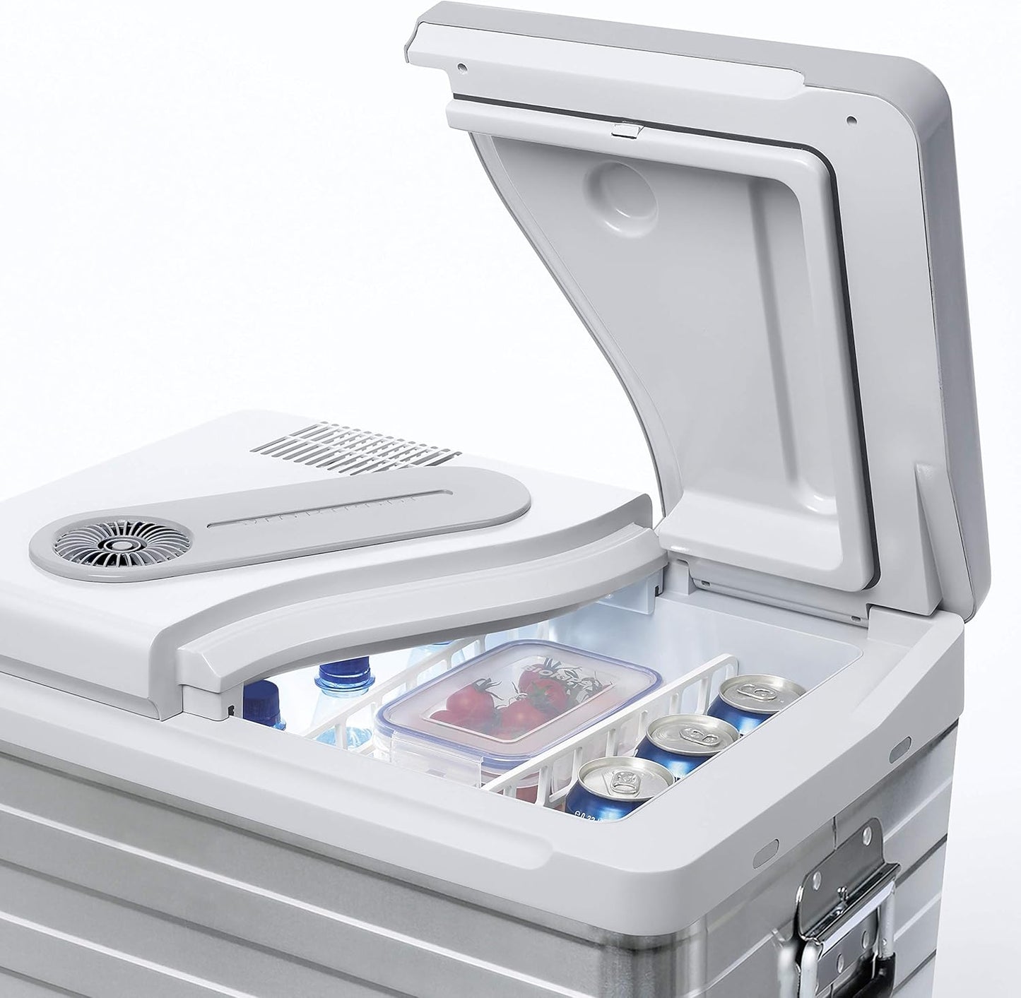 Koelbox – Koelbox Elektrisch – Mobiele Koelbox – Draagbare Koelbox – 39 Liter – Aluminium Behuizing – Koelt Tot 20 °C Onder Kamertemperatuur