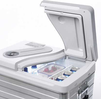 Koelbox – Koelbox Elektrisch – Mobiele Koelbox – Draagbare Koelbox – 39 Liter – Aluminium Behuizing – Koelt Tot 20 °C Onder Kamertemperatuur