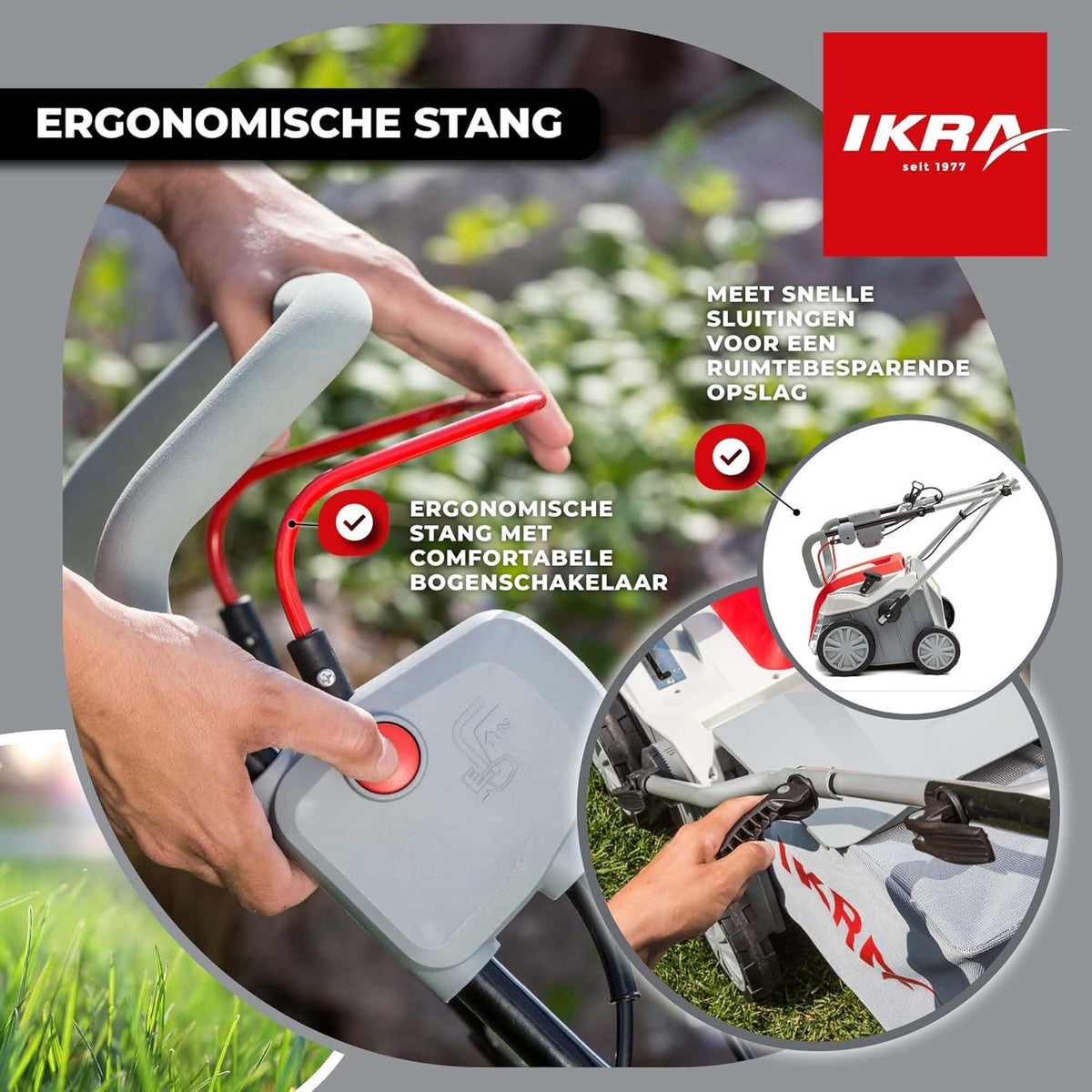 IKRA Elektrische Verticuteermachine Gazonbeluchter IEVL 2000, opvangmand 55l, werkbreedte 40cm, 2000W