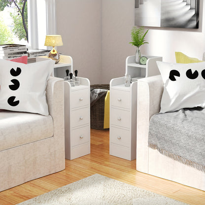 Nachtkastje – Nachtkastje met Lade – Bedkastje – Slaapkamerkastje – Scandinavisch Design – Compact 35 cm Diepte – Duurzaam & Onderhoudsvriendelijk