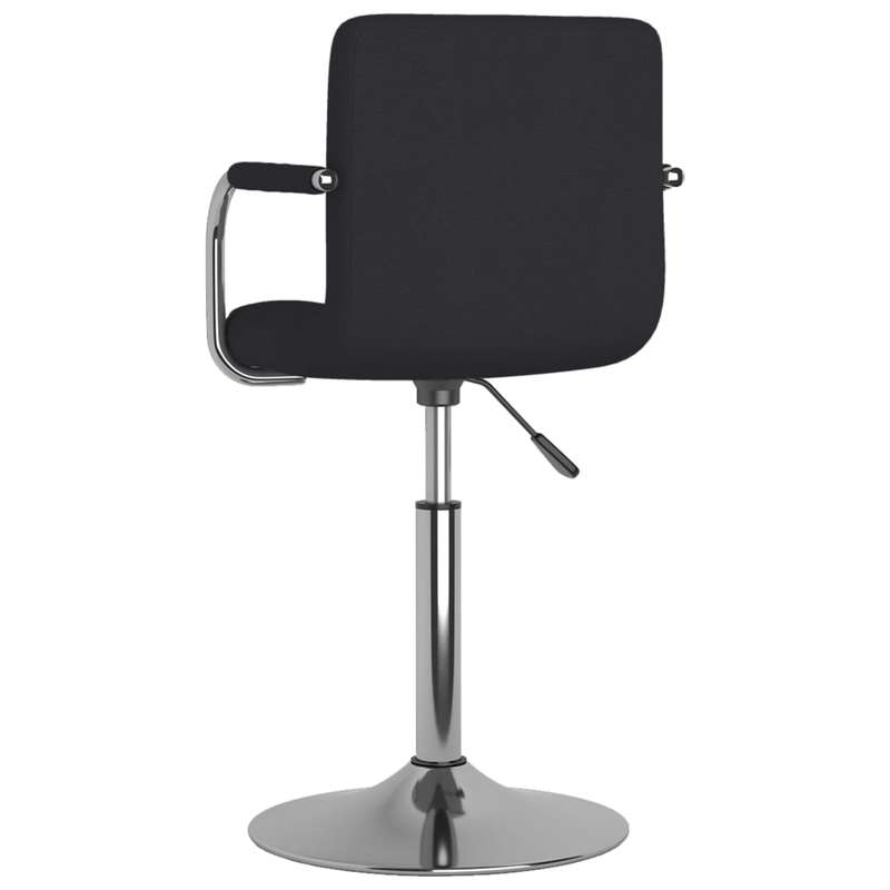 Modern Black Fabric Bar Stool with Backrest - Adjustable Height, Sturdy Hardwood Frame & Easy-Clean Fabric Seat, Counter/Bar Height - Assembly Required for Kitchen, Home Bar, Cafe, Restaurant - Contemporary Modern Design