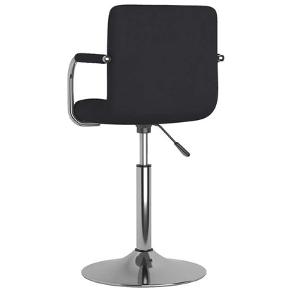 Modern Black Fabric Bar Stool with Backrest - Adjustable Height, Sturdy Hardwood Frame & Easy-Clean Fabric Seat, Counter/Bar Height - Assembly Required for Kitchen, Home Bar, Cafe, Restaurant - Contemporary Modern Design