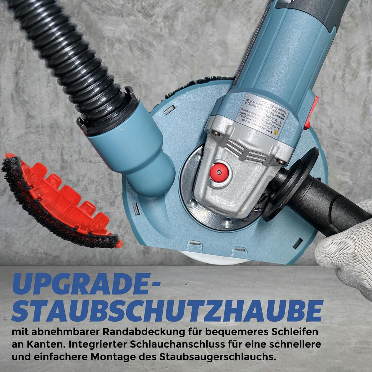 Betonslijper – Haakse Slijper – Betonfrees – Betonschuurmachine – Diamantslijper – Met 150 Mm Diamant Slijpkop – Borstelloze Motor